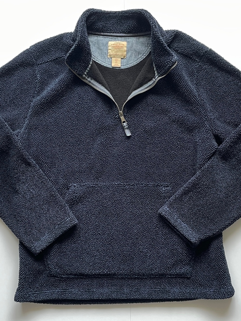 Men's Half-Zip Pullover Sweater - Navy by Telluride
